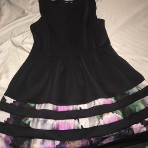 Black and Floral Dress